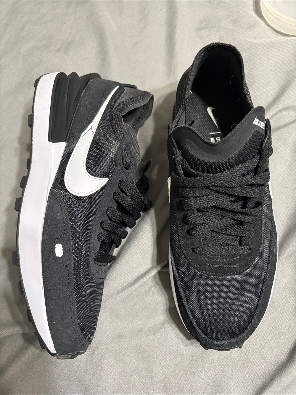 Nike Black and White Women Sneakers with White Swoosh